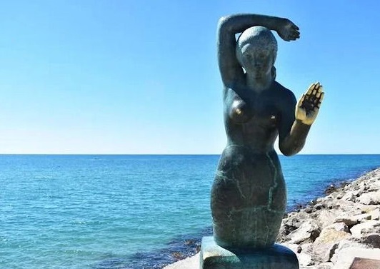 Escultura de sirena Escultura de sirena