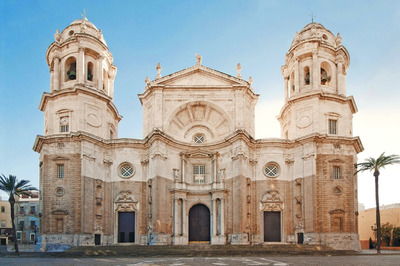 The famous cathedral of Cadiz