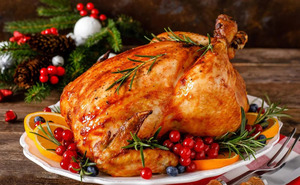 Pavo relleno horneado Pavo relleno horneado