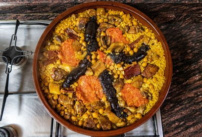 Arroz al horno - arroz horneado