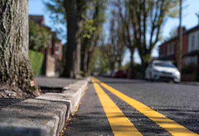Yellow lines on the road What do the yellow lines on the road mean?