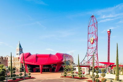 Ferrari Land — themed park featuring one of Europe’s fastest roller coasters