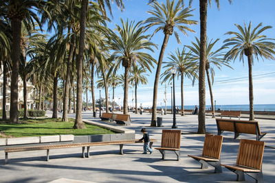La Rambla de Badalona — paseo marítimo junto a la playa