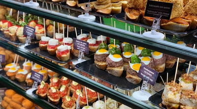 Tapas at La Boqueria market