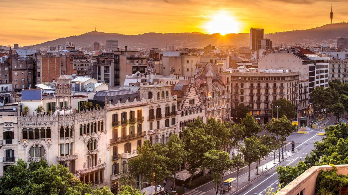 La Rambla y el Passeig de Gràcia en Barcelona