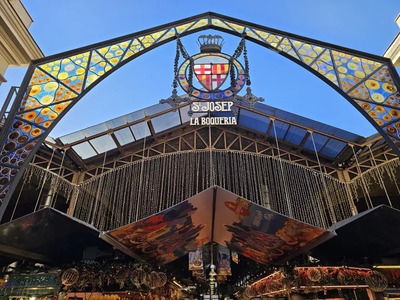 Mercado de La Boqueria en La Rambla