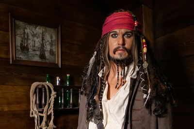 Figura de Jack Sparrow en el Museo de Cera de Barcelona