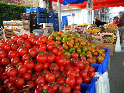Bellvitge street market in L'Hospitalet on Fridays