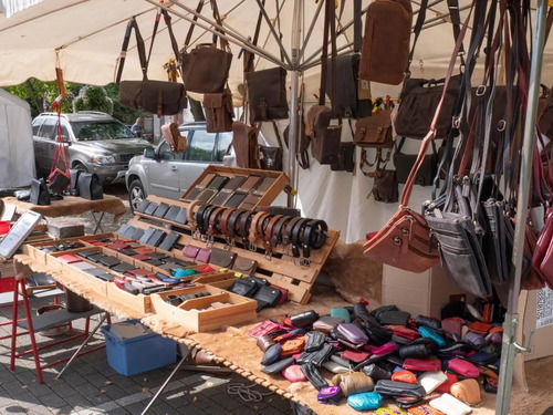 Viladecans street market in the province of Barcelona on Wednesdays