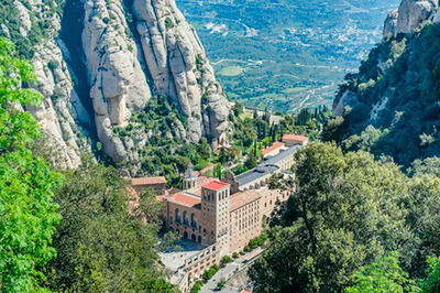 Panoramic views of Montserrat
