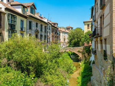 Carrera del Darro - narrow picturesque street in Granada