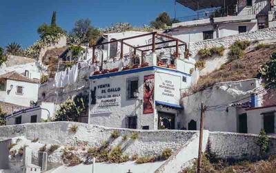 Sacromonte - Granada district with cave houses and flamenco