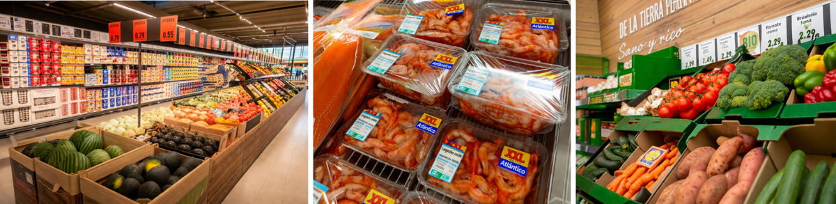 Products in Lidl Fresh products in Lidl — a cheap supermarket in Spain