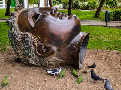 Parque de la Paloma in Benalmádena — large city park with animals and a lake