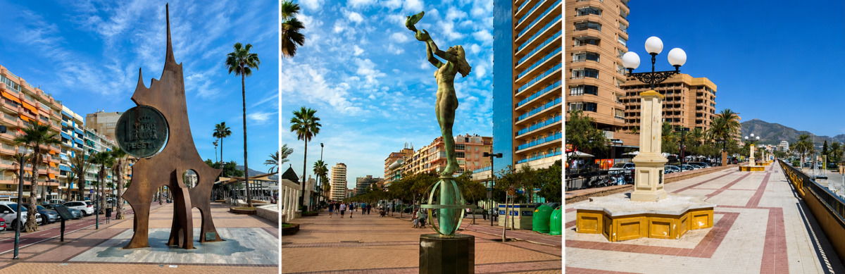 Paseo Maritimo — набережная Фуэнхиролы Прогулочный променад Фуэнхиролы вдоль Средиземного моря