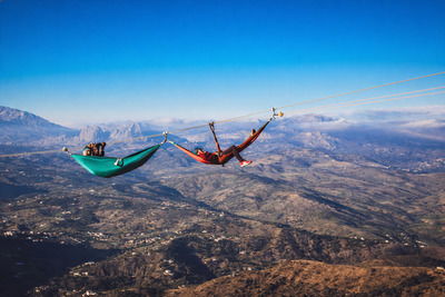 Tirolina Comares зиплайн в горах рядом с Малагой