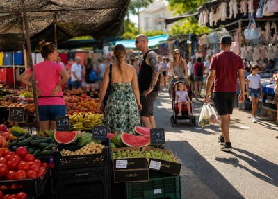 Street markets in Málaga on Fridays
