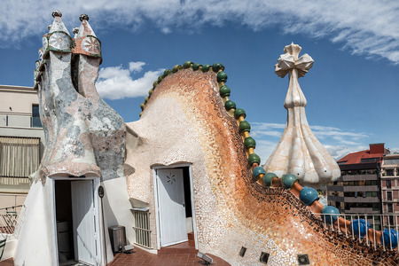 Azotea de la Casa Batlló Azotea de la Casa Batlló con sus chimeneas
