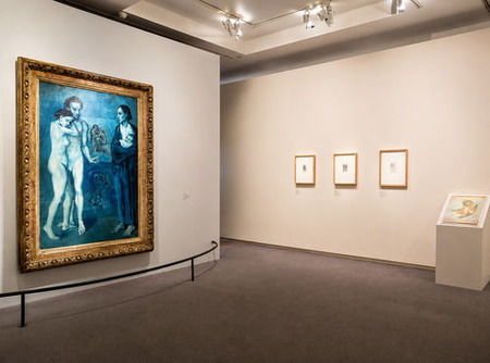 Exposición del Período Azul de Picasso en el museo