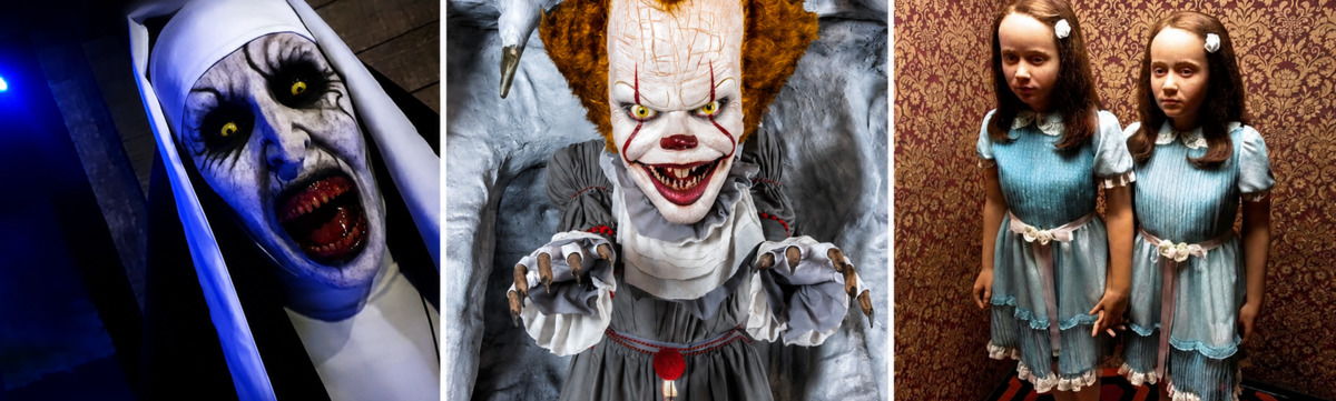 Figuras de cera de famosas películas de terror en el Museo de Cera de Madrid