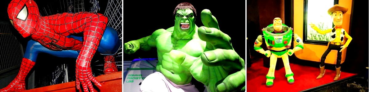 Figuras de cera de superhéroes y personajes favoritos en el Museo de Cera de Madrid