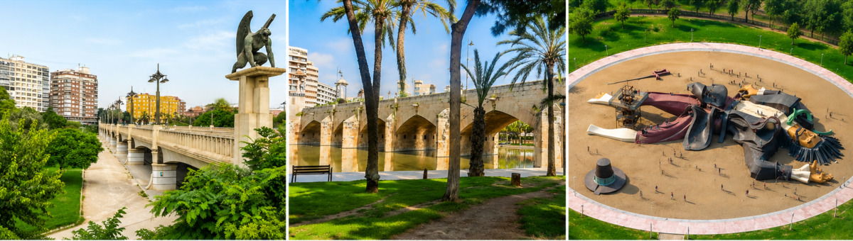 Lugares de interés del Jardín del Turia Lugares de interés del Jardín del Turia en Valencia