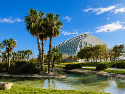 Jardín del Turia Jardín del Turia con vistas a la Ciudad de las Artes y las Ciencias